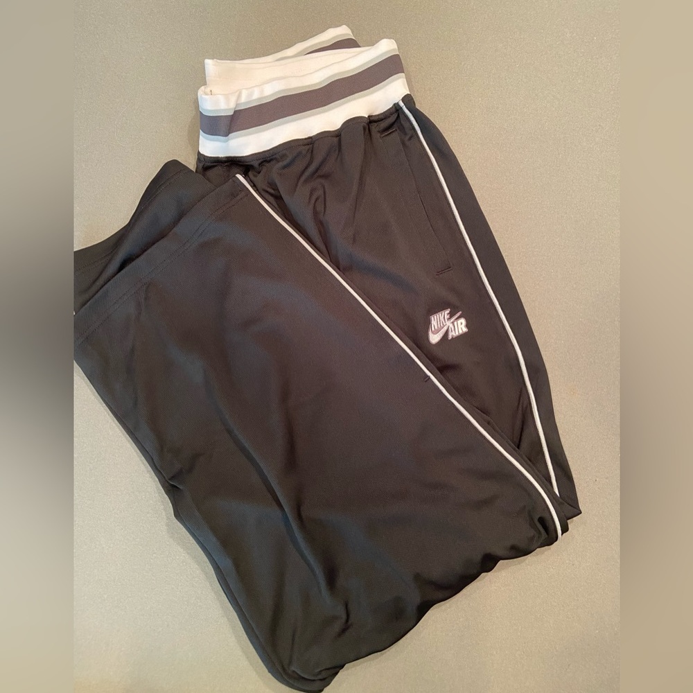 Nike Air, Sweat Pants, Size 3LX, white/gray slip on waist, vents at hem, NWT